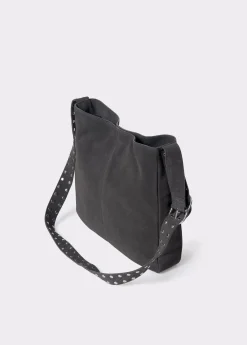 Shopper piel correa tachas