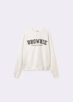 Sudadera parche cuadros