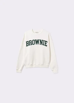 Sudadera texto brownie