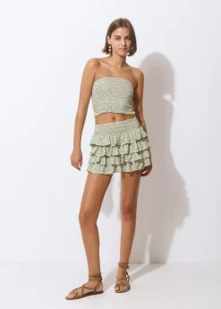 Top bandeau animal print