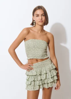 Top bandeau animal print