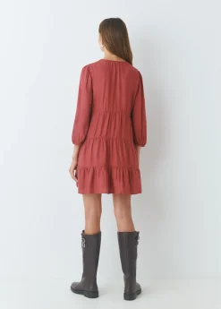 Vestido corto liso