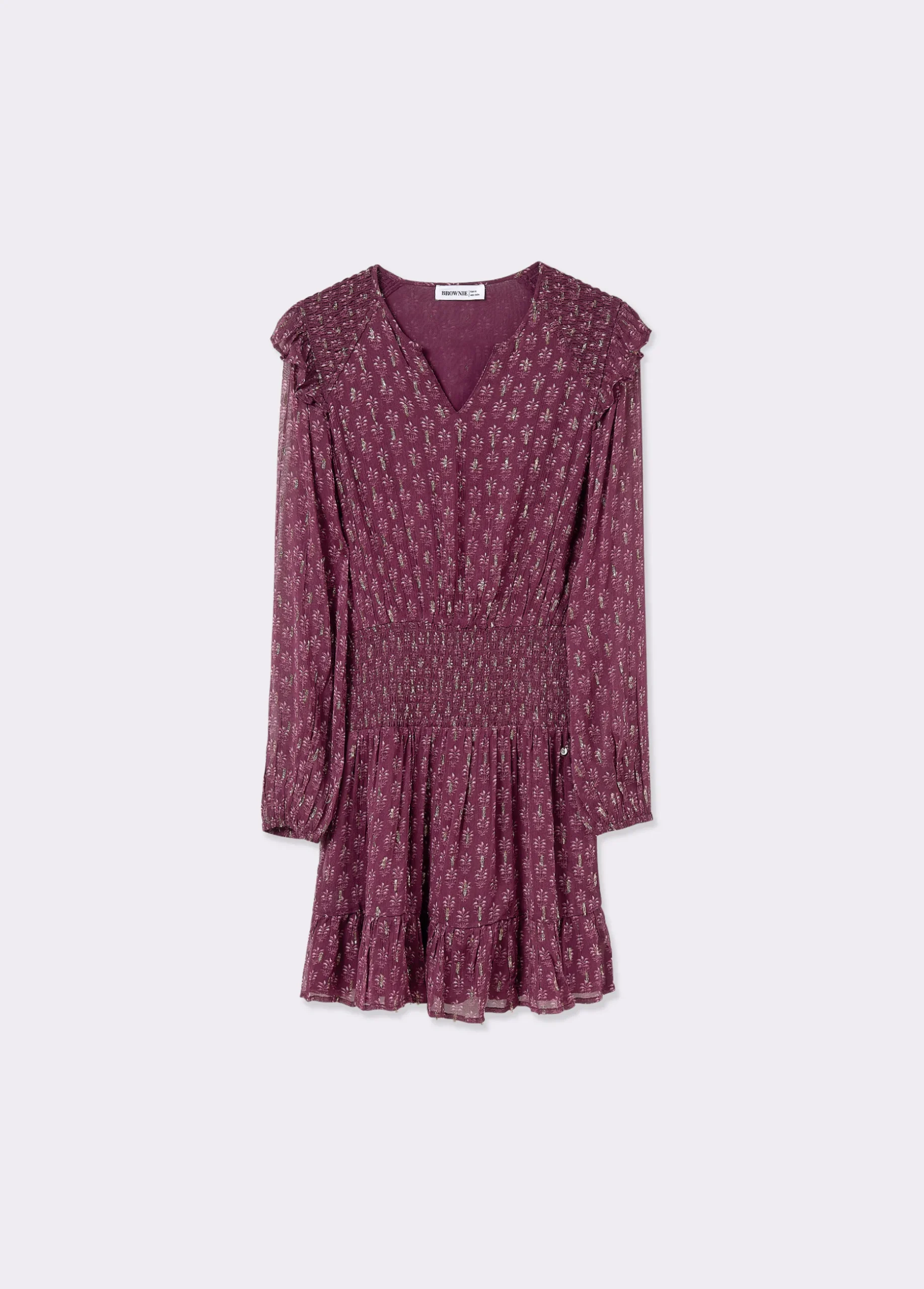 Vestido estampado sello indio