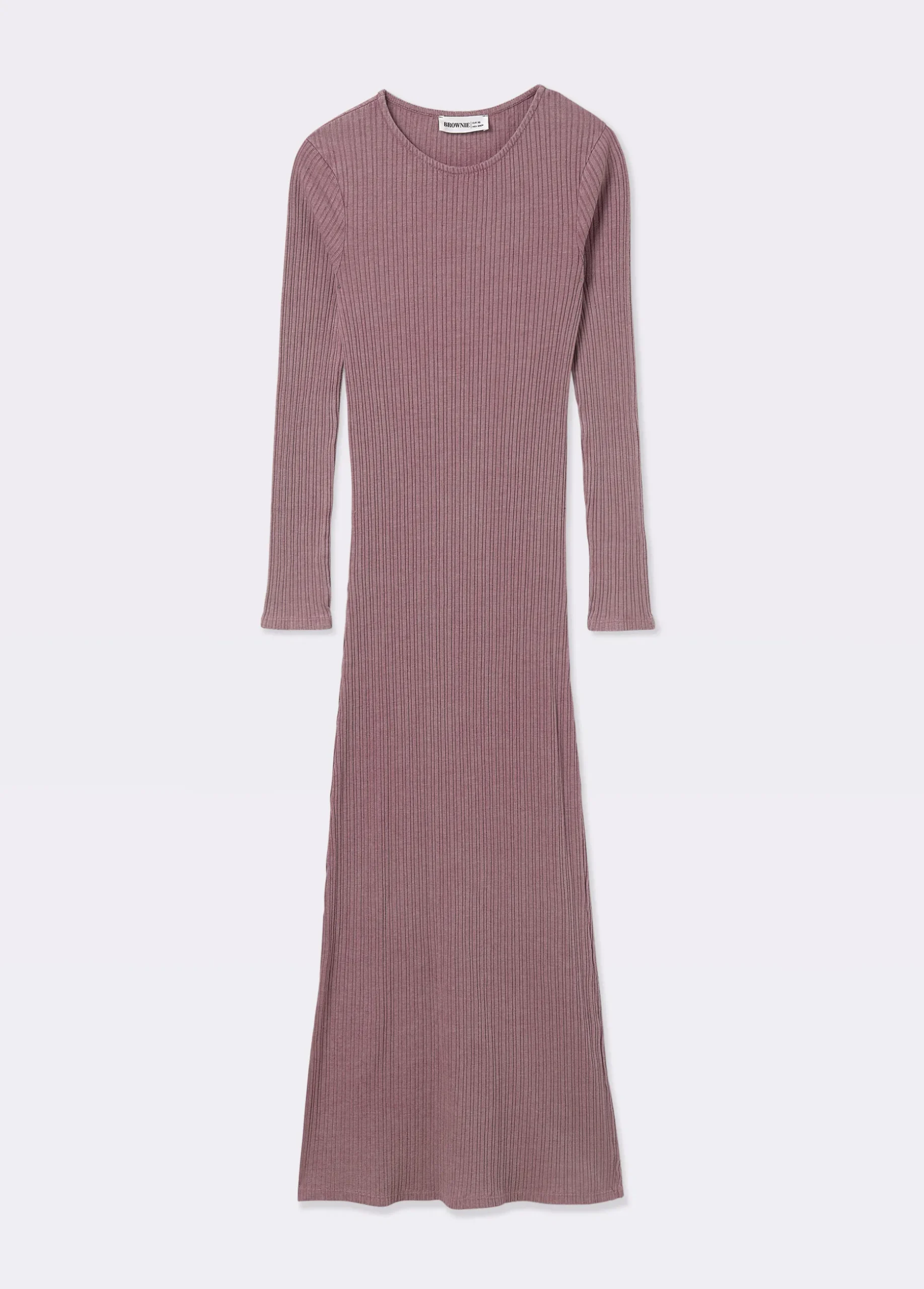 Vestido midi canalé