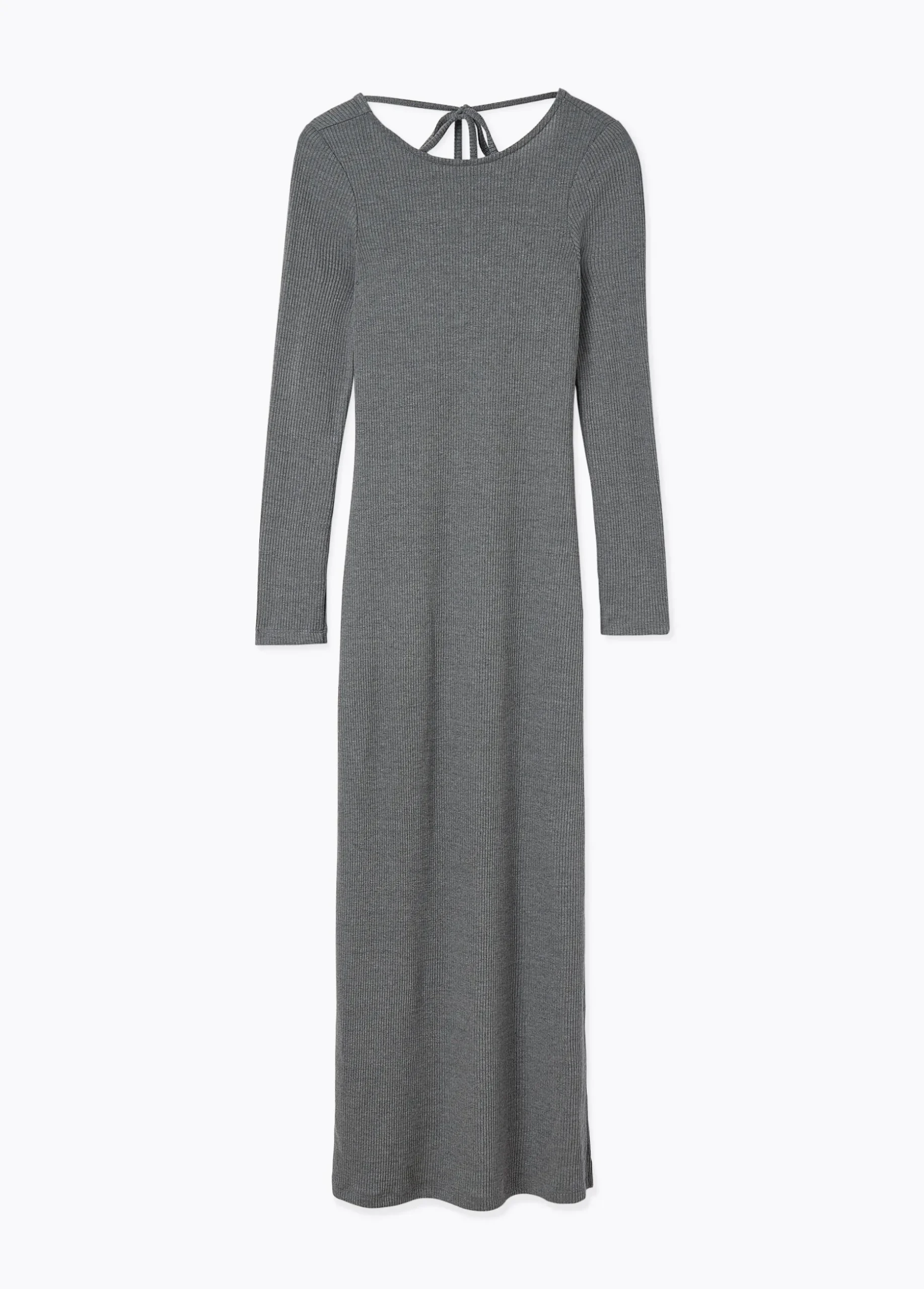 Vestido rib midi