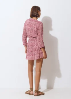 Vestido smock estampado