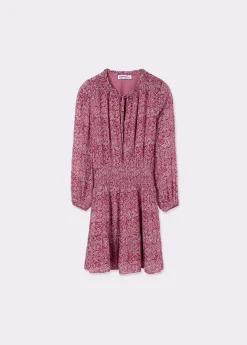 Vestido smock estampado