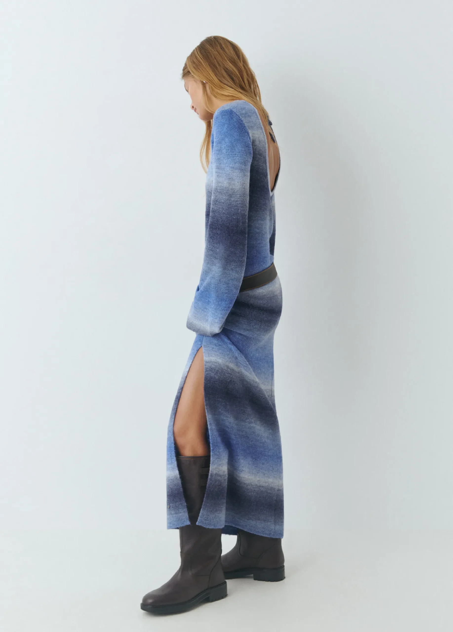 Vestido space dyed