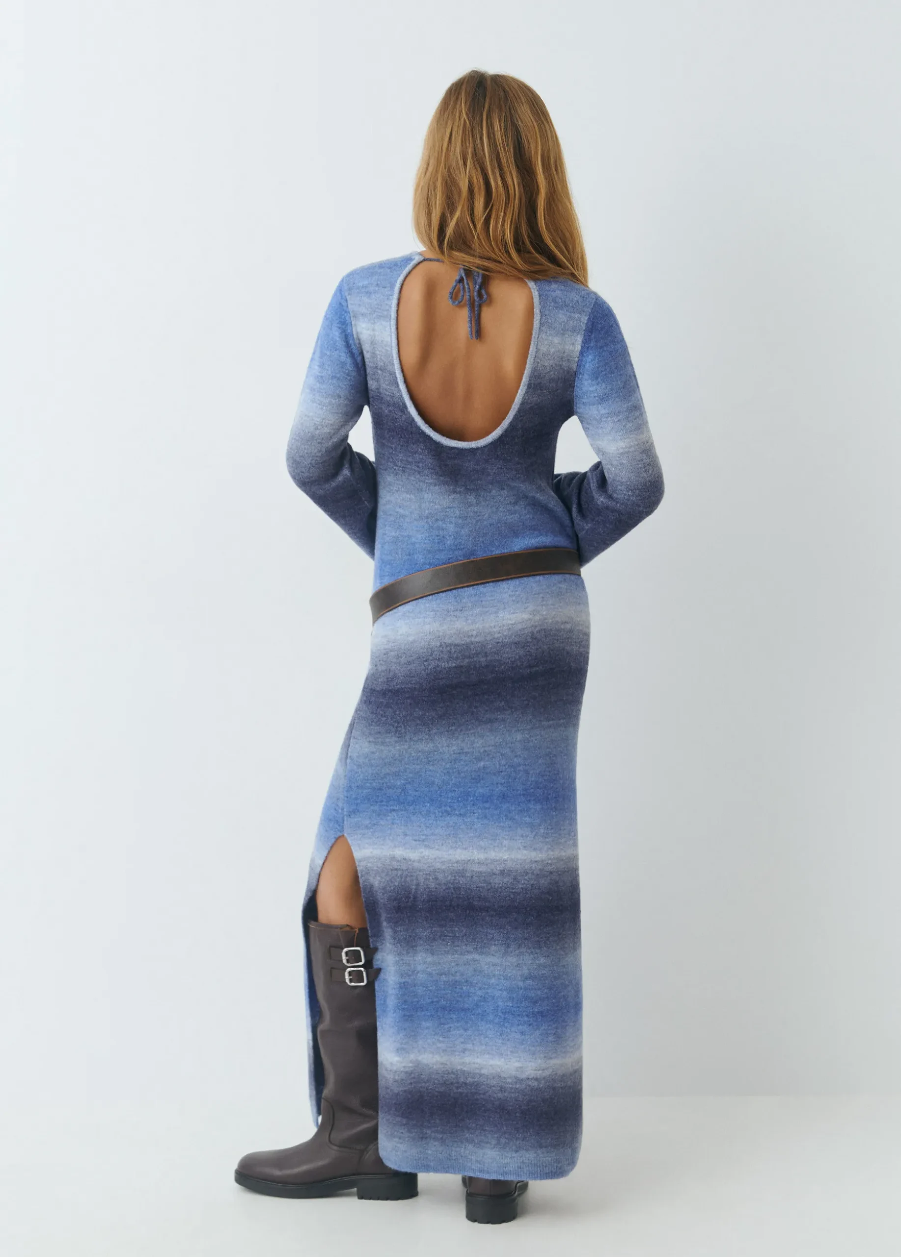 Vestido space dyed